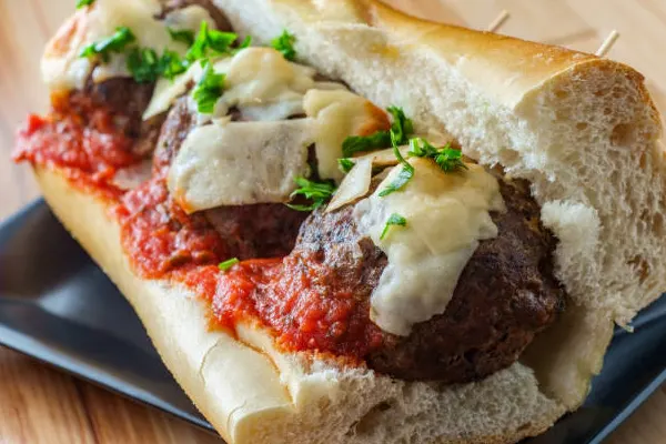 Meatball parm sub