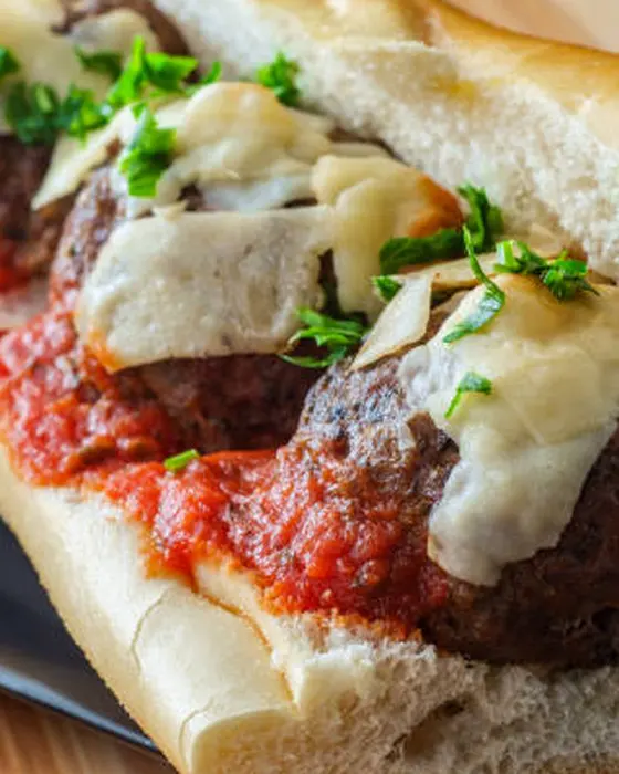 Meatball parm sub